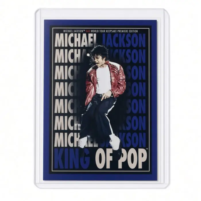 Michael Jackson BAD Tour Keepsake Trading Card #193 | Poster | Blue