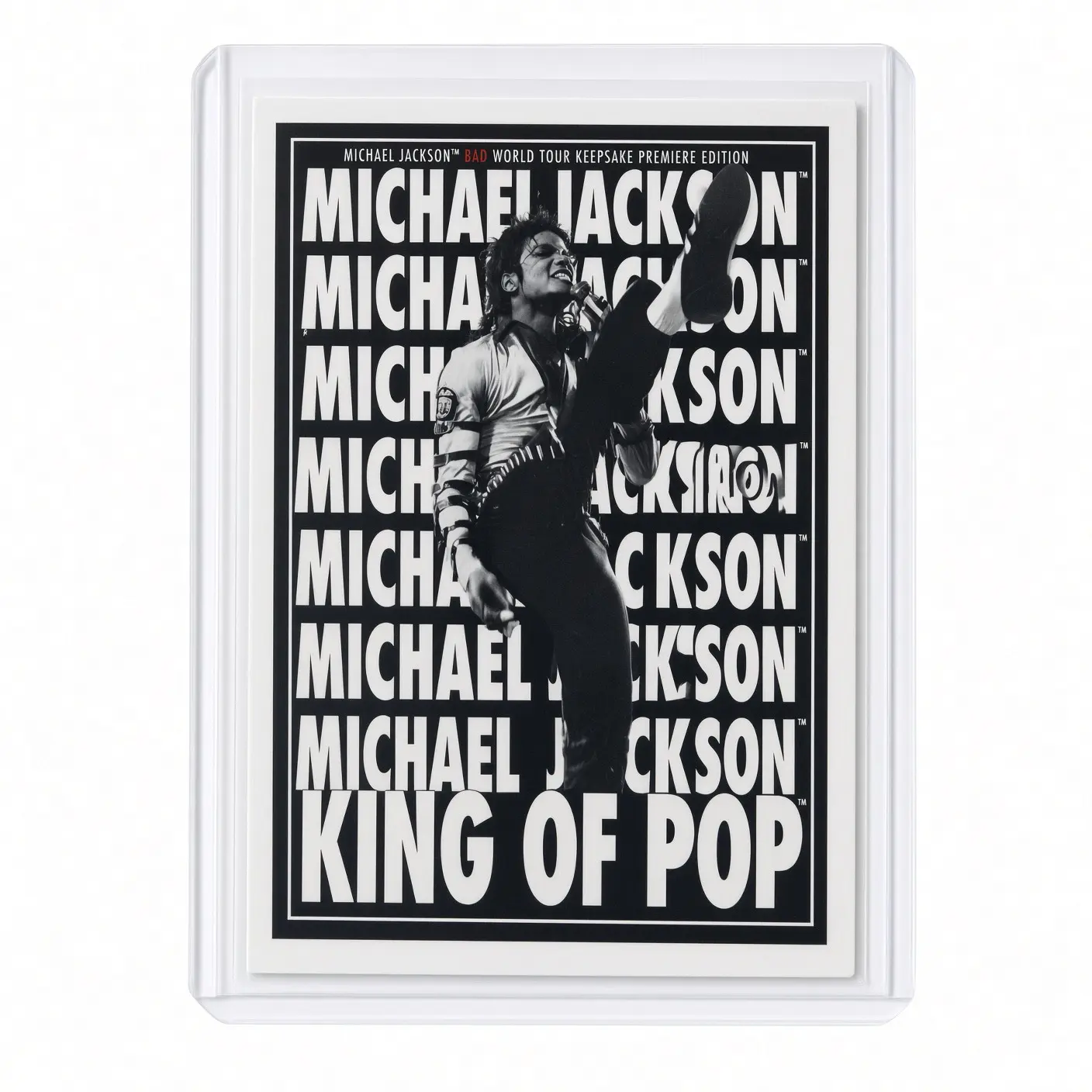 Michael Jackson BAD Tour Keepsake Trading Card #201 | Poster