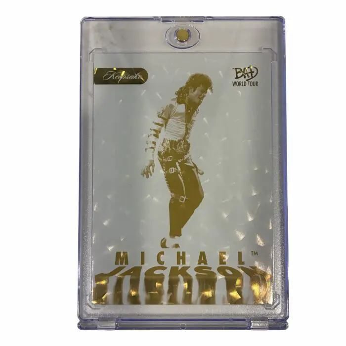 Michael Jackson BAD Keepsake Trading Card #252 FIRE | Gold Foil 01/01