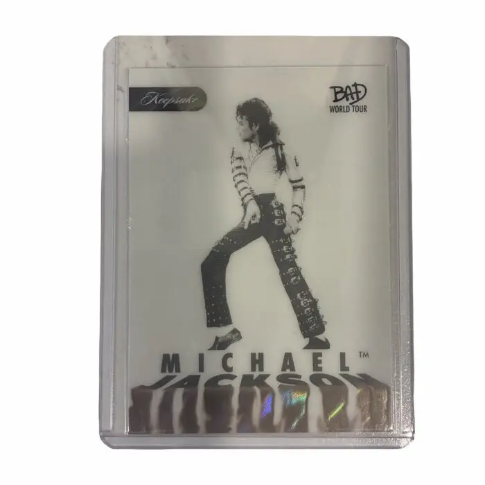 Michael Jackson BAD Tour Keepsake Trading Card # 251 Fire Platinum Holo 03/15