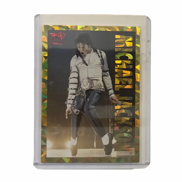 Michael Jackson BAD Tour Keepsake Trading Card #57 | Shortprint | Gold Cracked Ice 03/17