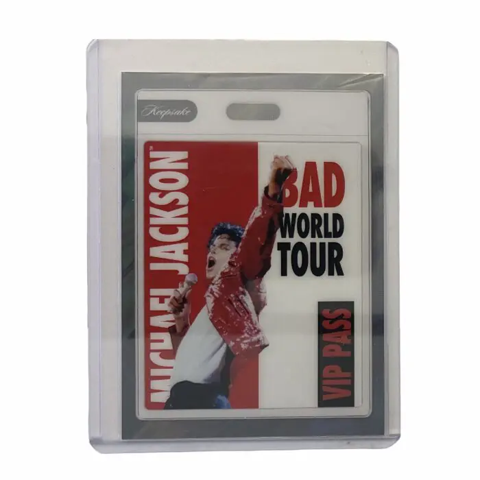 Michael Jackson BAD Tour Keepsake Trading Card #109 | VIP Pass | Platinum 15/15 OMEGA