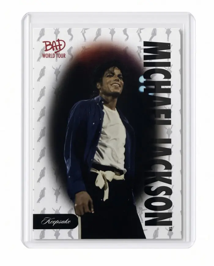 Michael Jackson BAD Tour Keepsake Trading Card #17 | Base | Silhouette