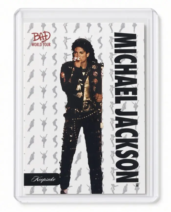 Michael Jackson BAD Tour Keepsake Trading Card #2 | Base | Silhouette