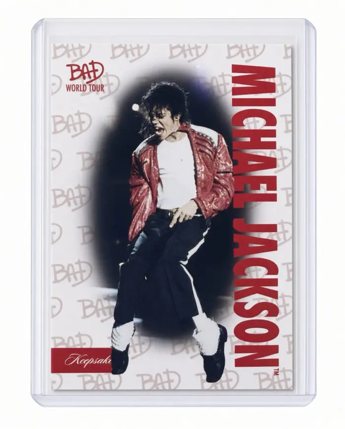 Michael Jackson BAD Tour Keepsake Trading Card #19 | Base | BAD Logo