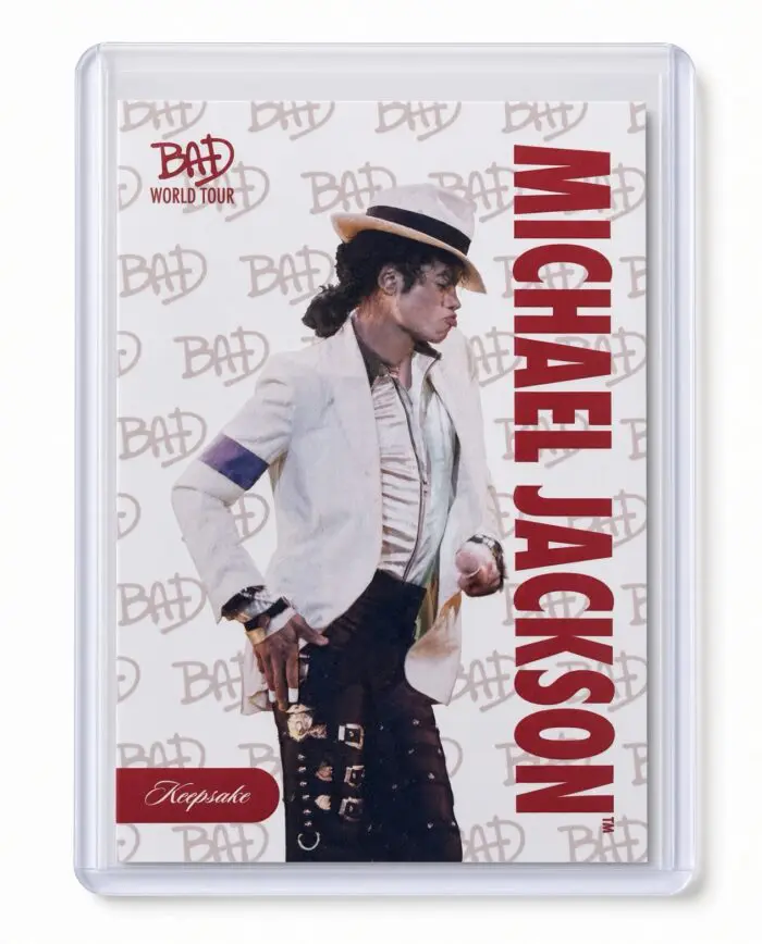 Michael Jackson BAD Tour Keepsake Trading Card #13 | Base | BAD Logo