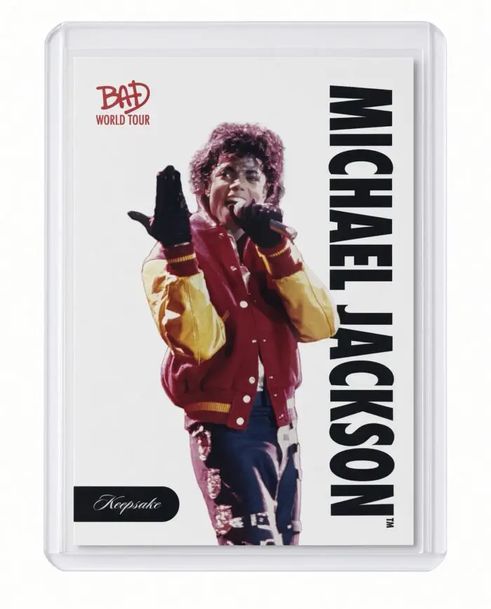 Michael Jackson BAD Tour Keepsake Trading Card #7 | Base | Foil