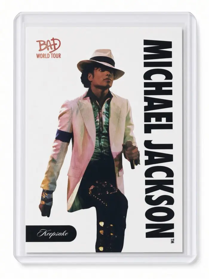 Michael Jackson BAD Tour Keepsake Trading Card #25 | Base | Foil