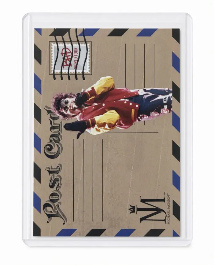 Michael Jackson BAD Tour Keepsake Trading Card #159 | Postcard | Blue Foil