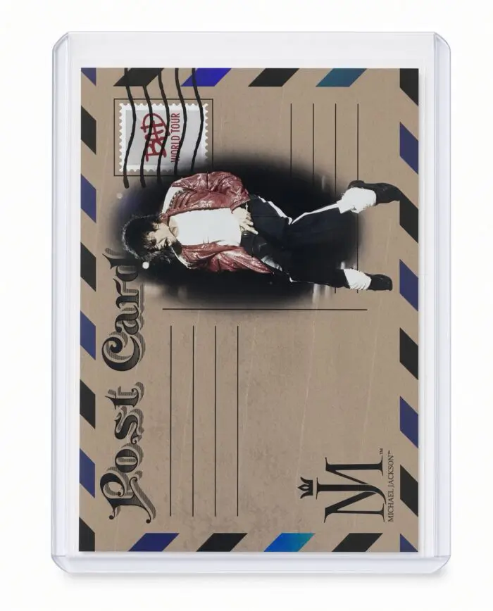 Michael Jackson BAD Tour Keepsake Trading Card #167 | Postcard | Blue Foil