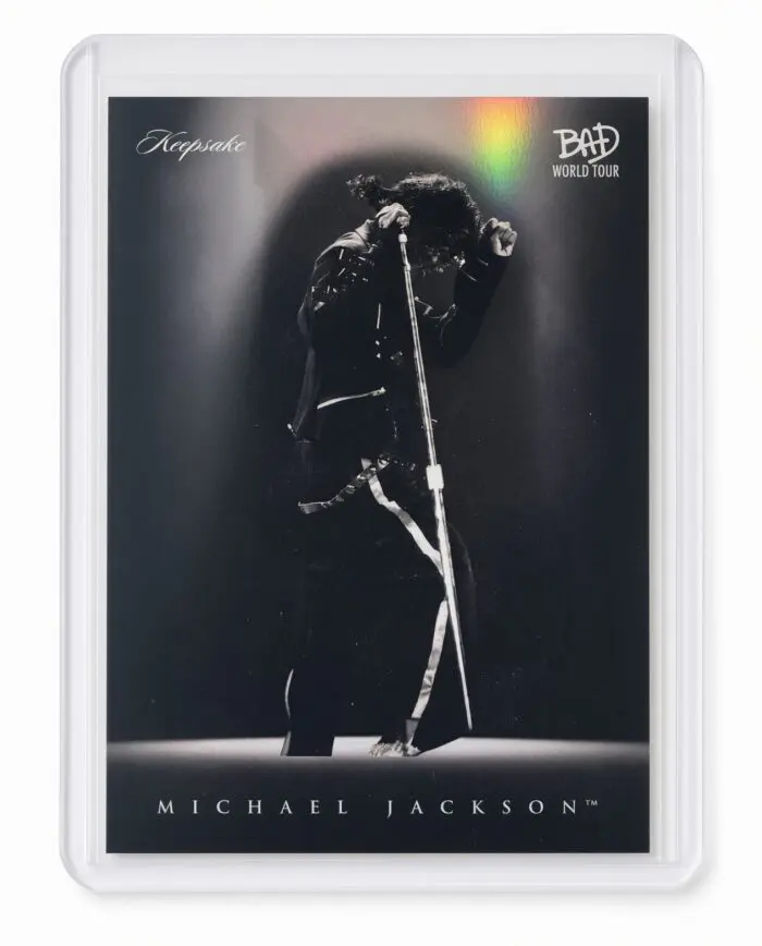 Michael Jackson BAD Tour Keepsake Trading Card #34 | Spotlight | Foil