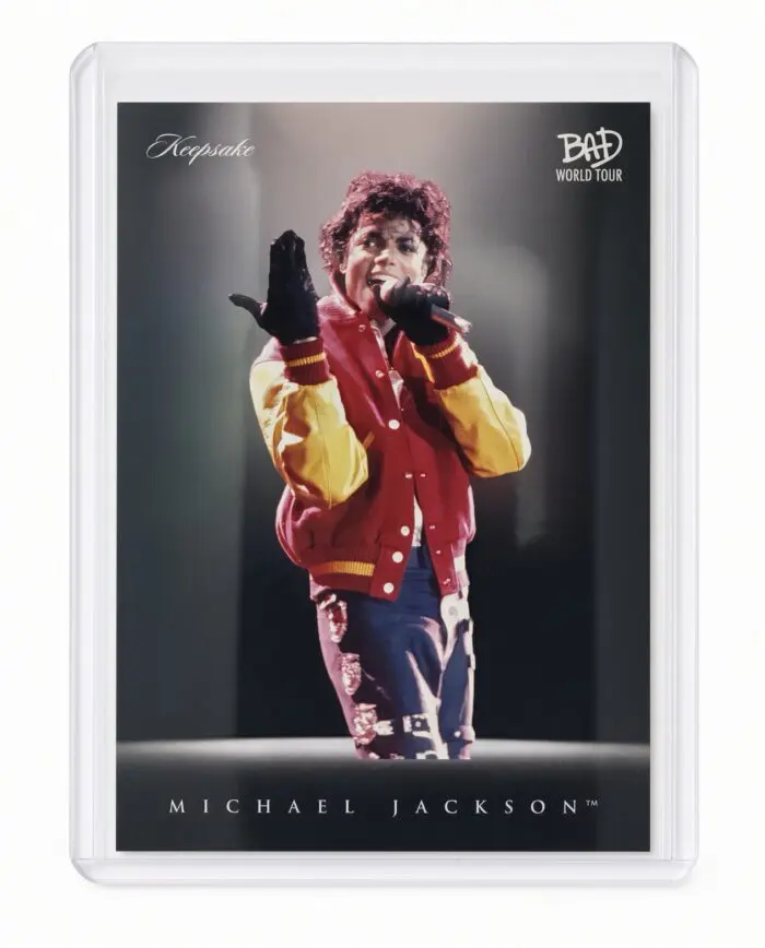 Michael Jackson BAD Tour Keepsake Trading Card #37 | Spotlight | Foil