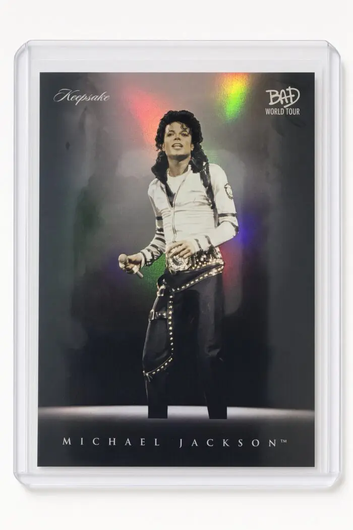 Michael Jackson BAD Tour Keepsake Trading Card #39 | Spotlight | Foil
