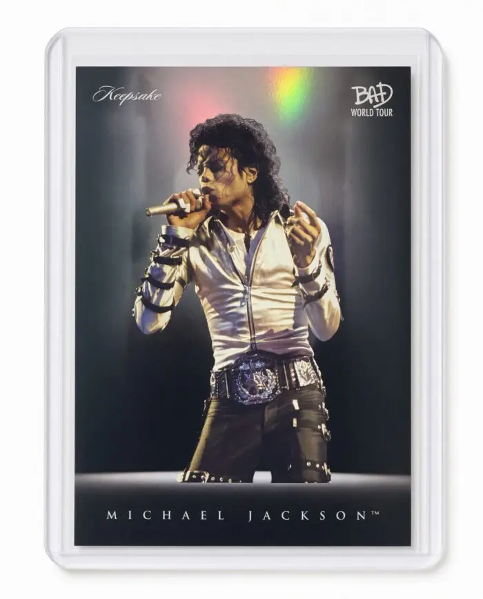 Michael Jackson BAD Tour Keepsake Trading Card #40 | Spotlight | Foil