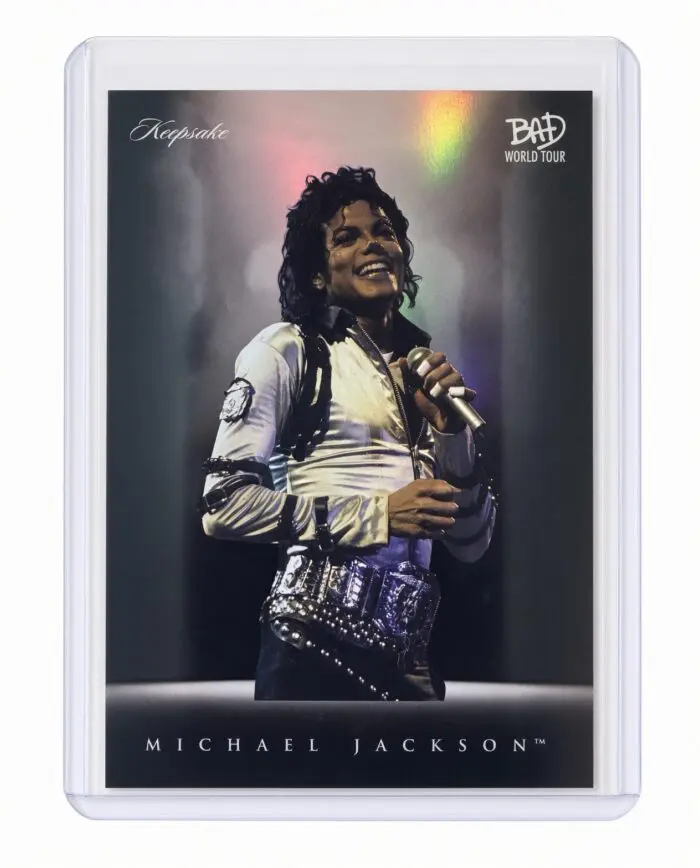 Michael Jackson BAD Tour Keepsake Trading Card #54 | Spotlight | Foil