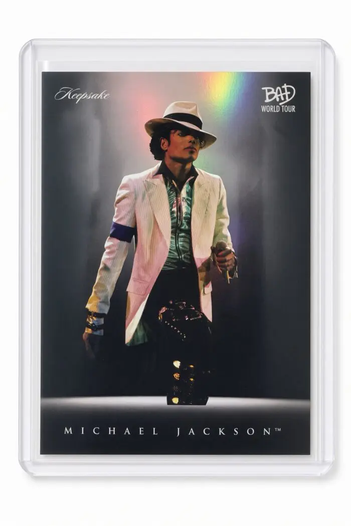 Michael Jackson BAD Tour Keepsake Trading Card #55 | Spotlight | Foil