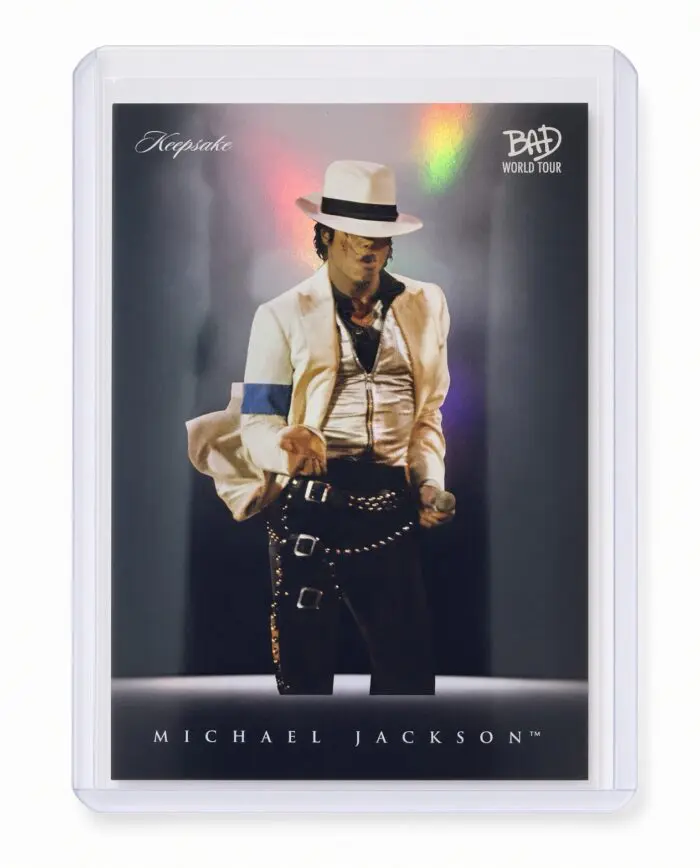 Michael Jackson BAD Tour Keepsake Trading Card #56 | Spotlight | Foil