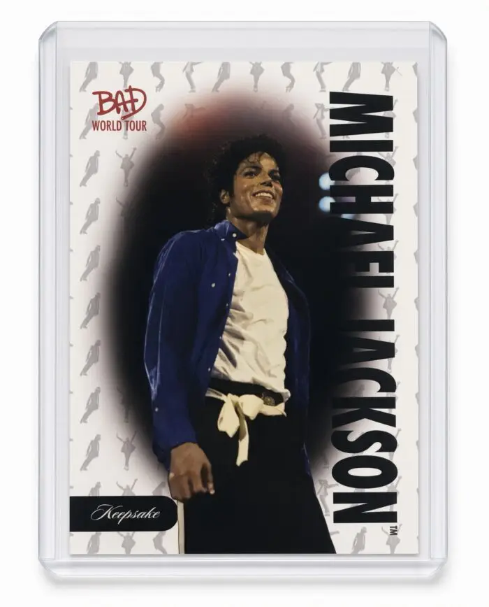 Michael Jackson BAD Tour Keepsake Trading Card #17 | Base | Silhouette