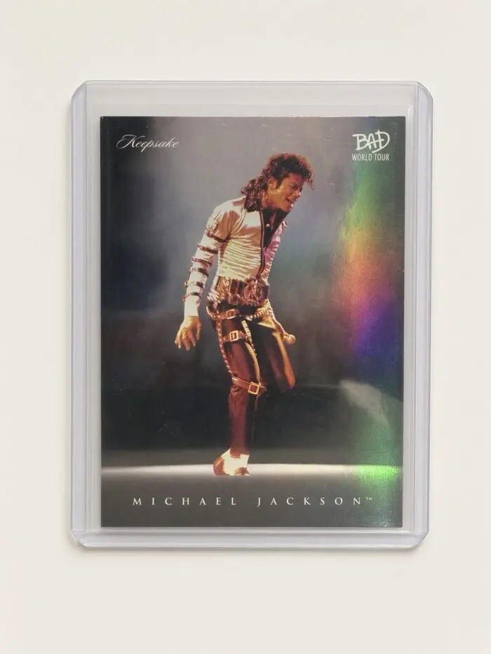 Michael Jackson BAD Tour Keepsake Trading Card #38 | Spotlight | Foil
