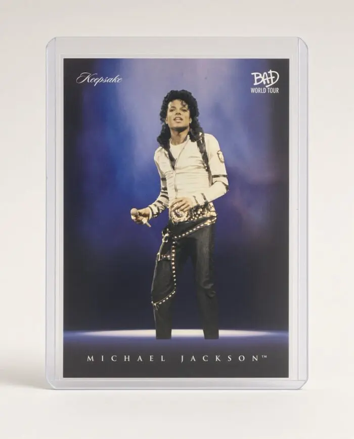 Michael Jackson BAD Tour Keepsake Trading Card #39 | Spotlight | Base Foil