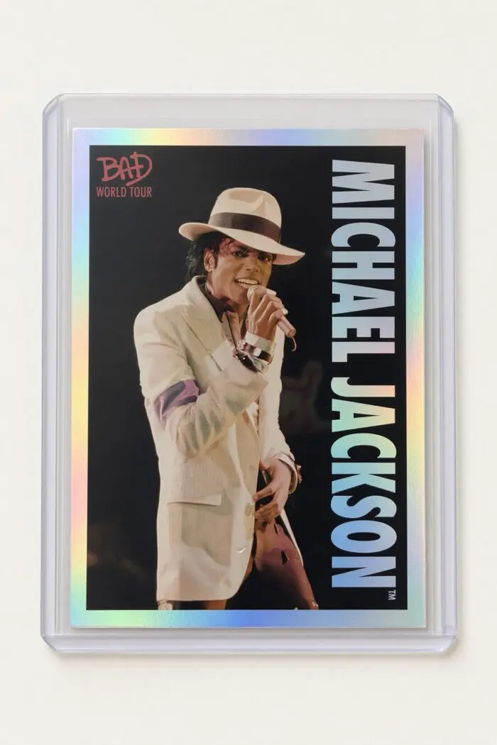 Michael Jackson BAD Tour Keepsake Trading Card #74 | Shortprint | Foil