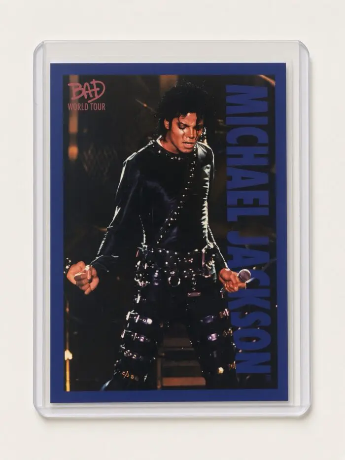 Michael Jackson BAD Tour Keepsake Trading Card #76 | Shortprint | Blue