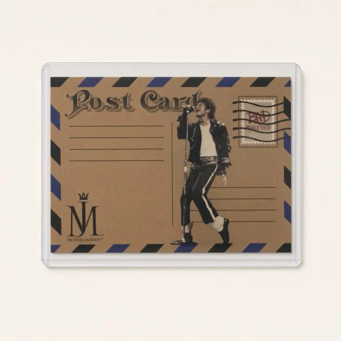 Michael Jackson BAD Tour Keepsake Trading Card #155 | Postcard | Blue Base