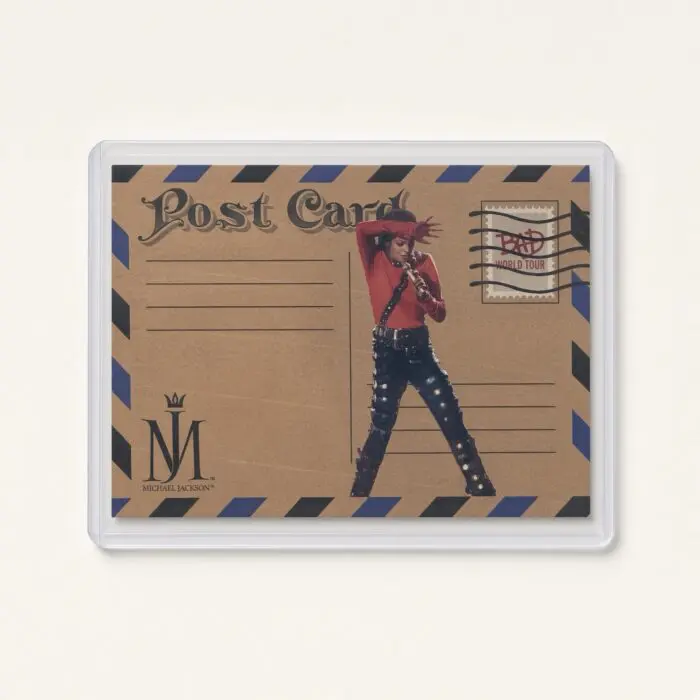 Michael Jackson BAD Tour Keepsake Trading Card #158 | Postcard | Blue Base