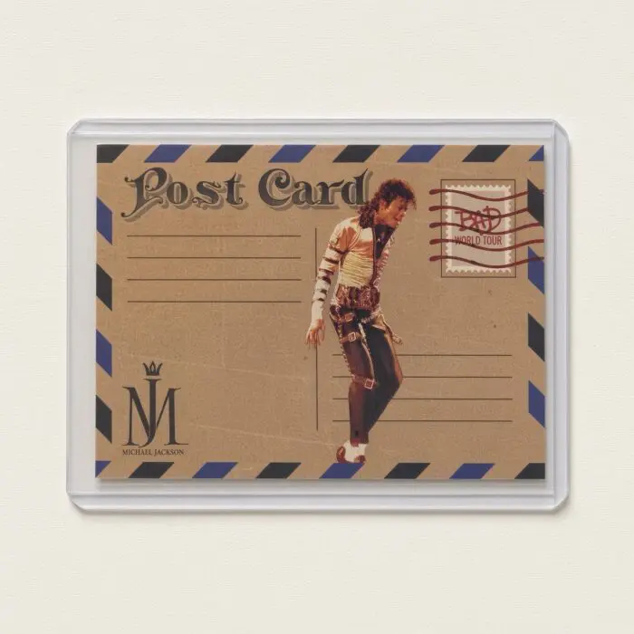 Michael Jackson BAD Tour Keepsake Trading Card #160 | Postcard | Blue Base