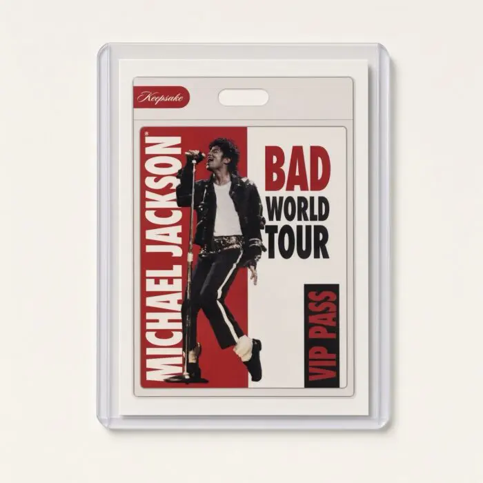 Michael Jackson BAD Tour Keepsake Trading Card #104 | VIP Pass | Base