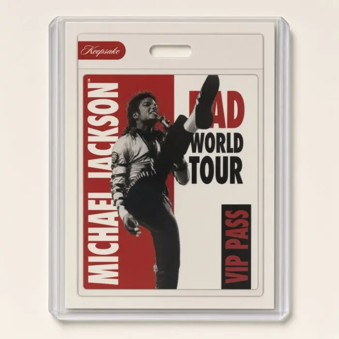 Michael Jackson BAD Tour Keepsake Trading Card #122 | VIP Pass | Base