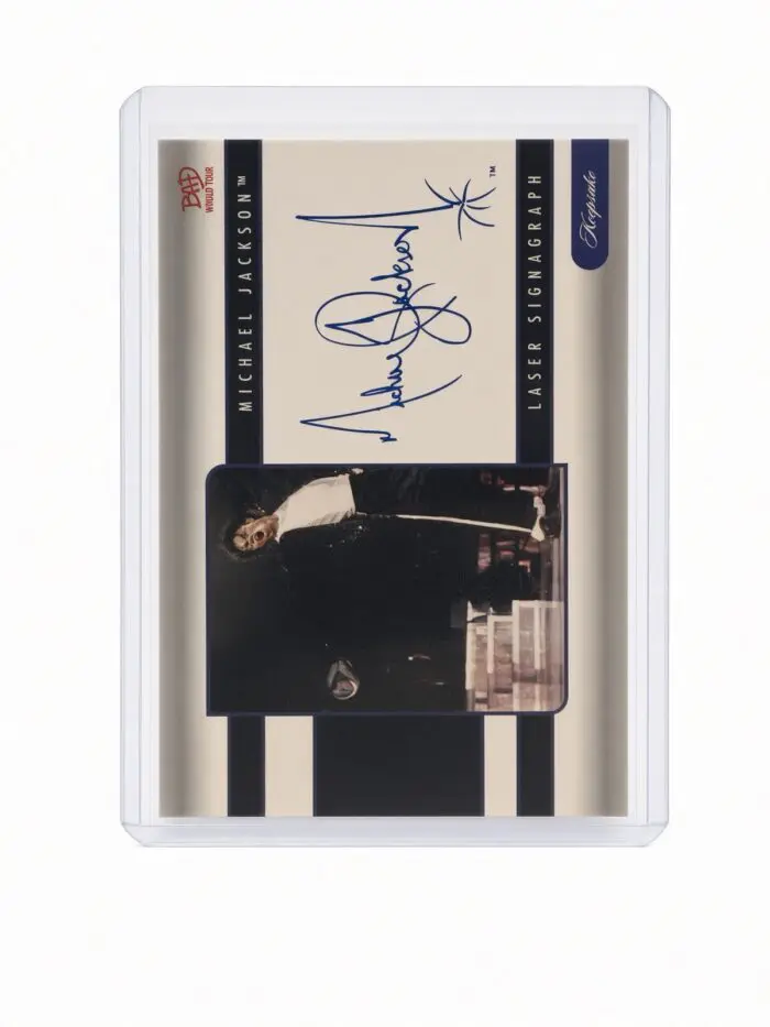 Michael Jackson BAD Tour Keepsake Trading Card #127 | Laser Signagraph | Base