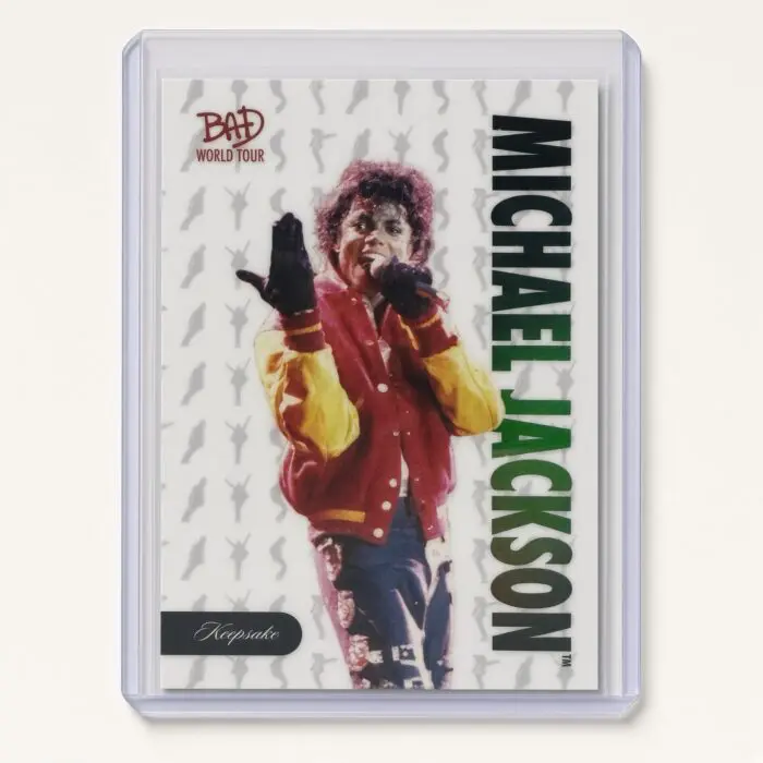 Michael Jackson BAD Tour Keepsake Trading Card #7 | Base | Hologram Silhouette