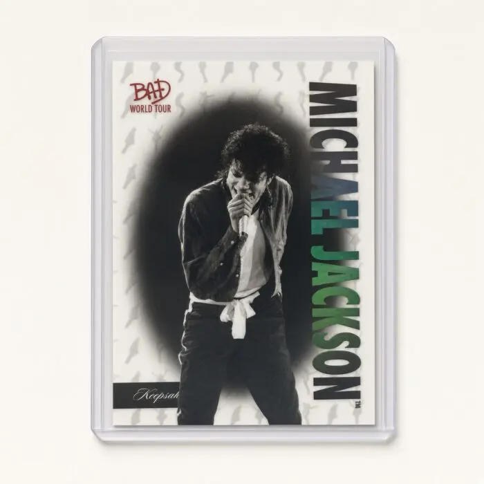 Michael Jackson BAD Tour Keepsake Trading Card #5 | Base | Hologram Silhouette