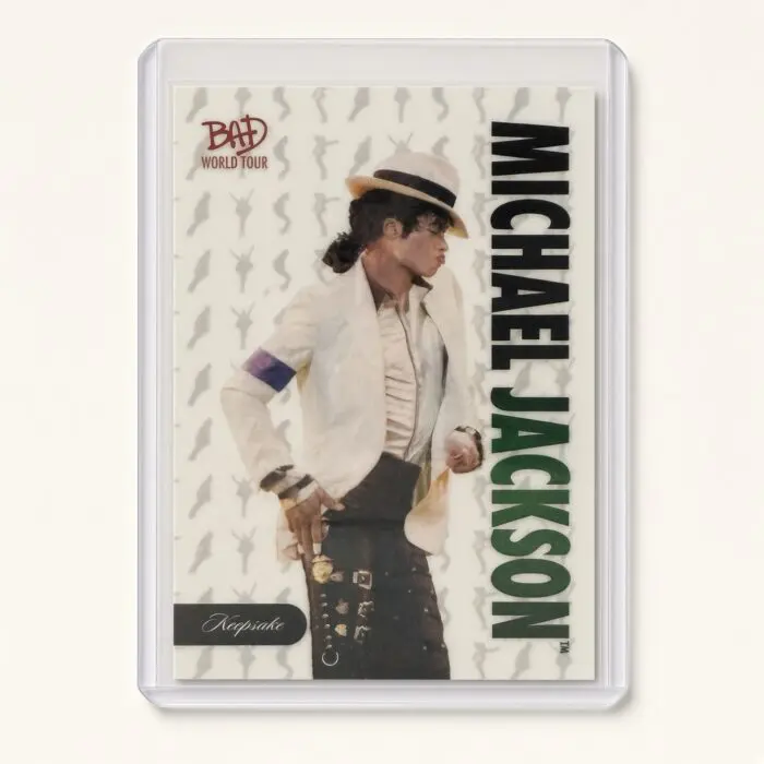 Michael Jackson BAD Tour Keepsake Trading Card #13 | Base | Hologram Silhouette