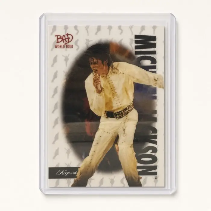 Michael Jackson BAD Tour Keepsake Trading Card #29 | Base Hologram Silhouette