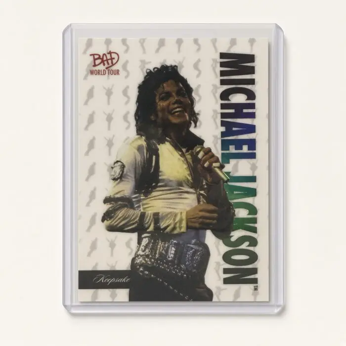 Michael Jackson BAD Tour Keepsake Trading Card #24 | Base | Hologram Silhouette