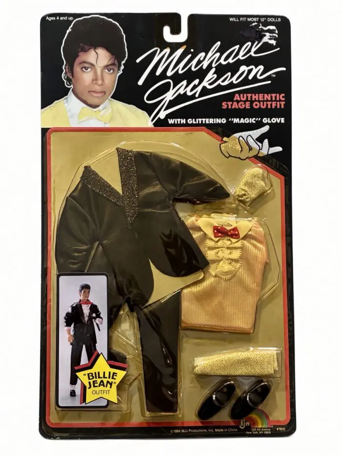 Michael Jackson Billie Jean 1984 LJN Stage Outfit 12" Doll Clothes Sealed