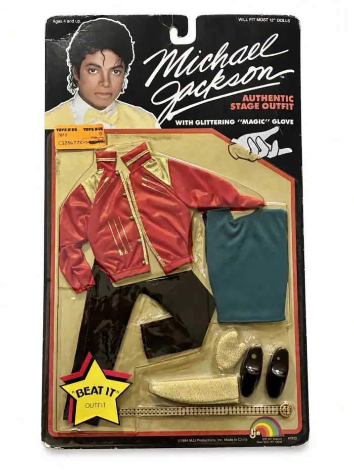 Michael Jackson Beat It 1984 LJN Stage Outfit 12" Doll Clothes Sealed