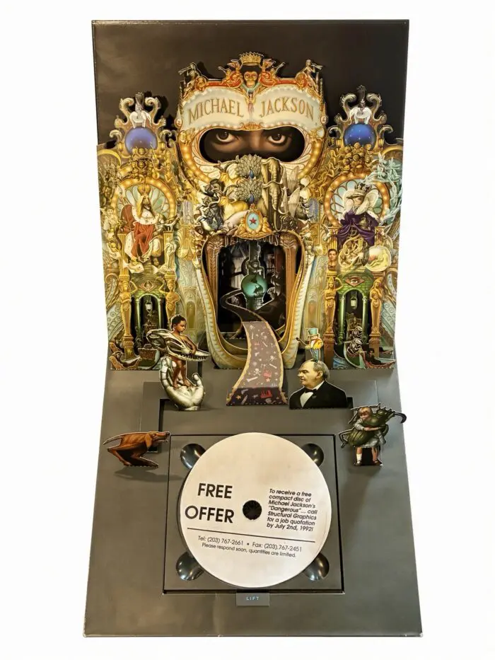 Michael Jackson 'Dangerous' First Collectors Edition 3-D CD Promo Prototype (USA)