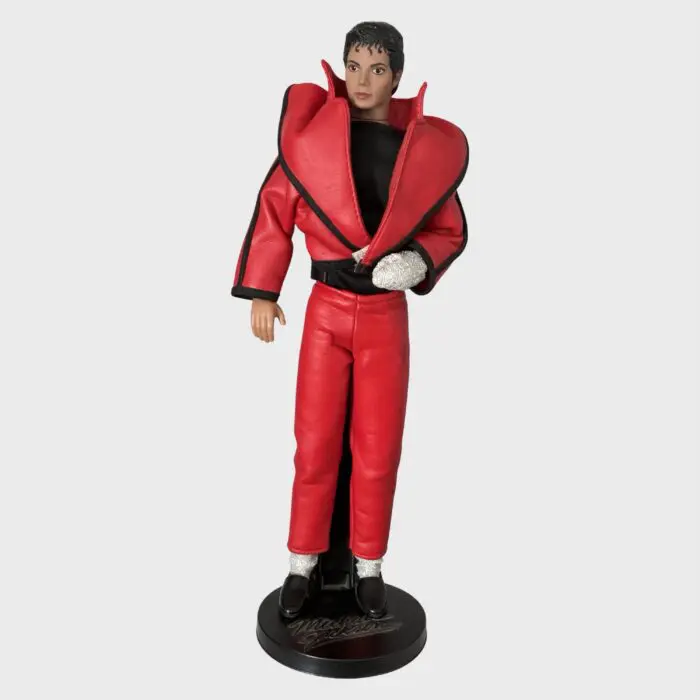 Michael Jackson LJN 1984 Superstar of the 80s Doll Beat It Outfit on Stand