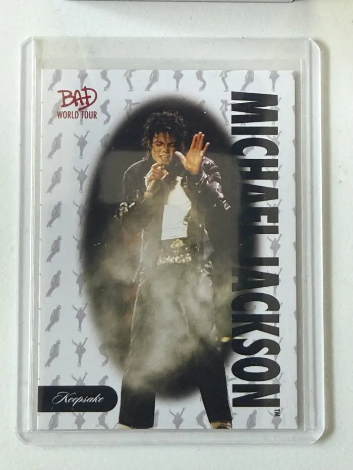 Michael Jackson BAD Tour Keepsake Trading Card #30 | Base Silhouette