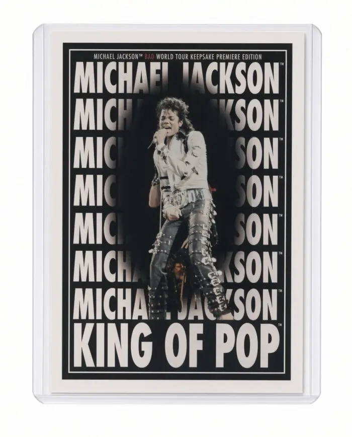 Michael Jackson BAD Tour Keepsake Trading Card #180 | Poster | White Foil