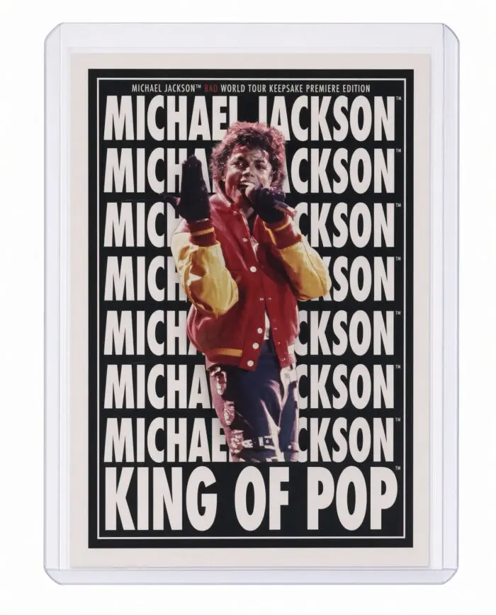 Michael Jackson BAD Tour Keepsake Trading Card #181 | Poster | White Foil