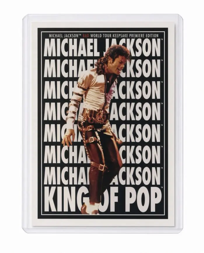 Michael Jackson BAD Tour Keepsake Trading Card #182 | Poster | White Foil