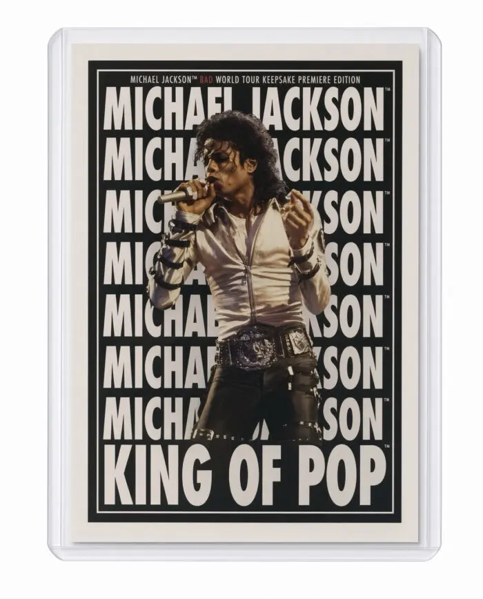 Michael Jackson BAD Tour Keepsake Trading Card #184 | Poster | White Foil