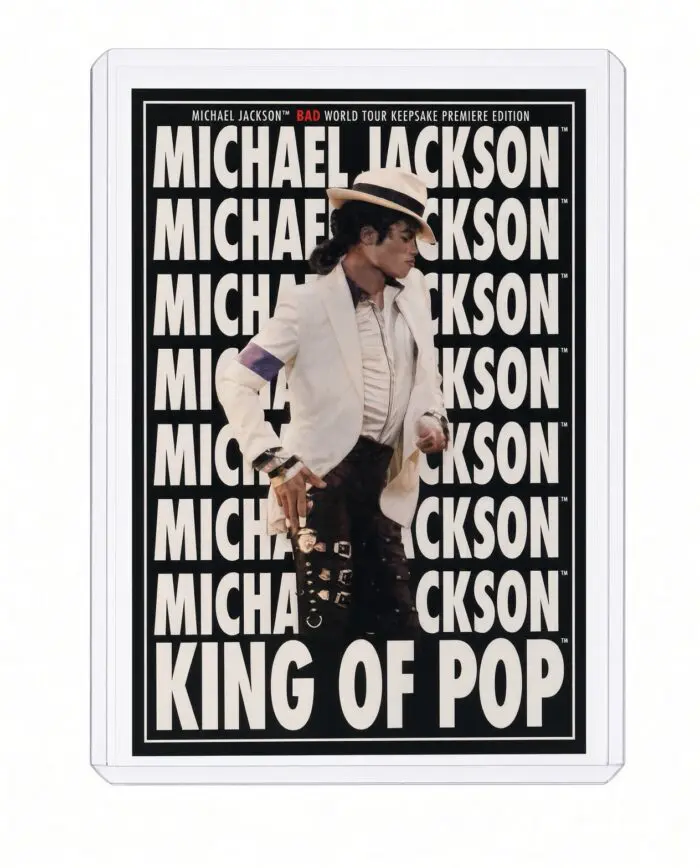 Michael Jackson BAD Tour Keepsake Trading Card #187 | Poster | White Foil