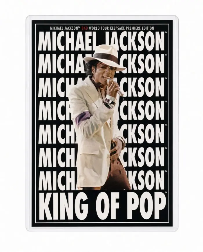 Michael Jackson BAD Tour Keepsake Trading Card #188 | Poster | White Foil