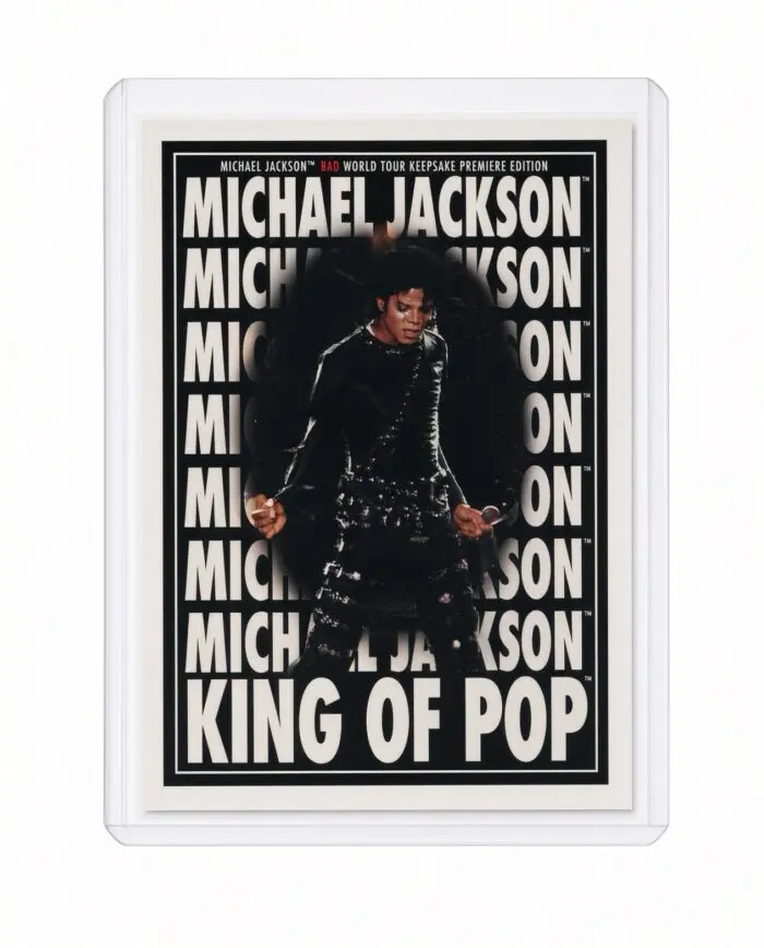 Michael Jackson BAD Tour Keepsake Trading Card #190 | Poster | White Foil