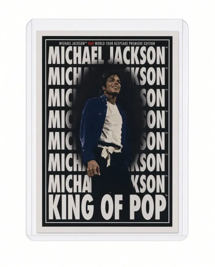 Michael Jackson BAD Tour Keepsake Trading Card #191 | Poster | White Foil